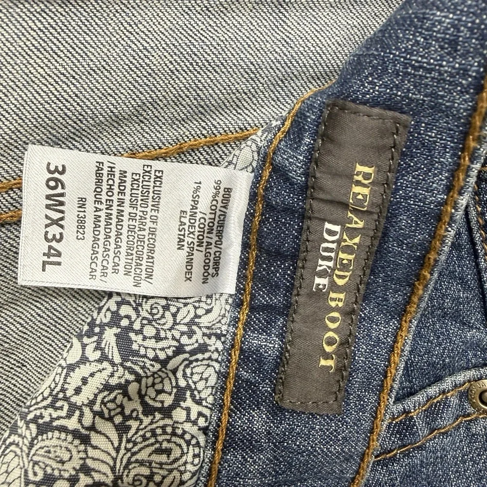 Cody James Relaxed Boot Cut Duke distressed jeans men's size 36 36x34 (READ)